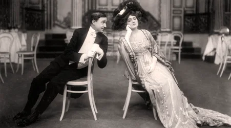 メリーウィドウのリリーエルシーとジョセフコイン、1907年。