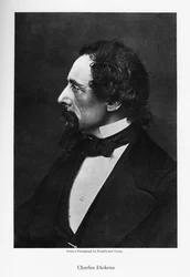 チャールズディケンズ、イギリスの小説家、c1860s。