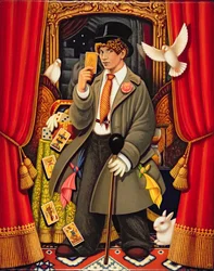 Harpo、2010（パネル上のオイルとテンペラ）