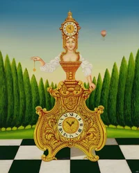 Clockmakers Wife、1999（パネルにオイルとテンペラ）