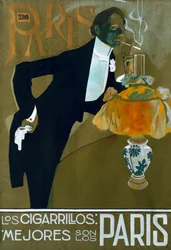 "The best cigarettes are those of Paris" 20世紀 (ポスター)