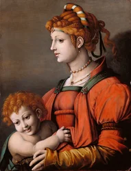 イタリア語：Ritratto di una donna e bambino / Allegory of Liberality 女と子供の肖像/ 自由の寓意