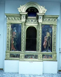 秘跡の幕屋、c.1484-6（パネル上のテンペラ）（94758-9も参照）
