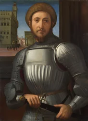 鎧を着た男の肖像c。 1510