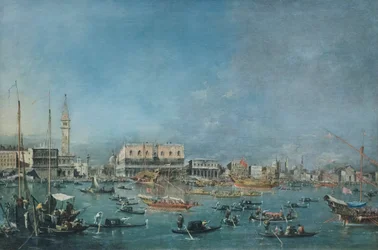 ブチントーロ号の出発 1765-80年頃 油彩・カンヴァス