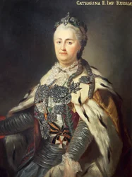 エカテリーナ大帝として知られるエカテリーナ2世の肖像（ステッティン