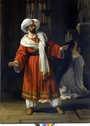 Giovanni David (Davide) イタリアのテノール歌手で、Giovanni Pacini (1796 - 1867) の「Gli arabi nelle Gallie」に出演。絵画：Hayez