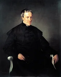 アントニオ・ロスミニ・セルバティの肖像」フランチェスコ・ヘイズ（1791-1882）作、油彩・キャンバス