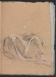 Verona Sketchbook：Drapery study page 35、1760。