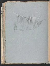 Verona Sketchbook：Drapery study page 48、1760。