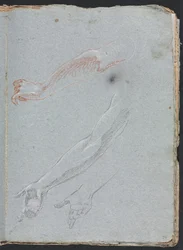 Verona Sketchbook：Study of手と腕のページ29、1760。