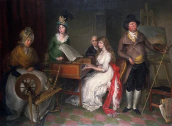 トーマス・ジョーンズ（1742-1803）とその家族」、1797年