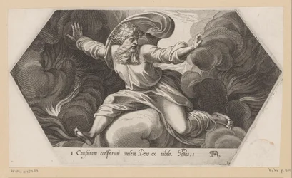 神は光と闇を分ける ラファエルのロッジアの絵画 (シリーズ タイトル) La Sacra Genesi (シリーズタイトル)