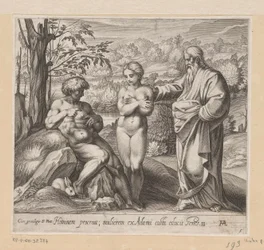 神は男と女を創造する ラファエルのロッジアの絵画 (シリーズ タイトル) La Sacra Genesi (シリーズタイトル)
