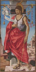 Griffoni Polyptych: 洗礼者聖ヨハネ、1472～1473年頃。