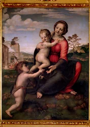 聖母と子、聖ヨハネ・バプティスト（絵画