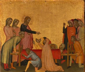 伝道者聖ヨハネがサテウスを生き返らせます。 1370年。