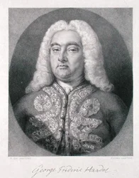 ジョージ・フレデリック・ヘンデル（1685-1759）フレデリック・クリスチャン・ルイス1世（1779-1856）1828年（彫金）
