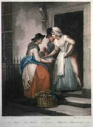 "New Mackrel, New Mackrel"、Nicolo Schiavonetti (d.1813)が彫った「The Cries of London」のプレート5、Colnaghi & Co.