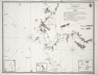 ブードルーム岬とカラバグラ諸島とコス島の北岬の海図... Francis Beaufort F.R.S.による...1811