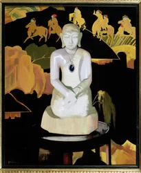 仏陀（黒と金）、1929-30年頃