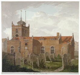 セントポール教会、シャドウェル、ロンドン、c1810