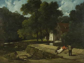 The Snuff Mill, Stapleton, c.1822 (油彩・板)