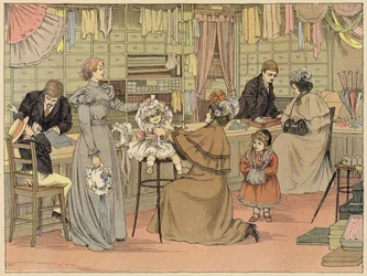 ベッドフォード・ブック・オブ・ショップミリナー（カラーリトグラフ）