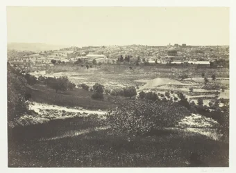 オリーブ山からのエルサレム、No.1、1857年。