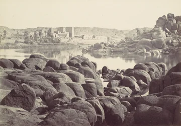 フィラエへのアプローチ、1857年。