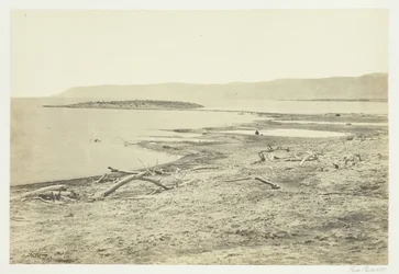 死海の北岸、1857年。