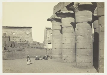 ルクソールでの眺め、1857 年。