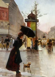 パリのストリートシーン、1890