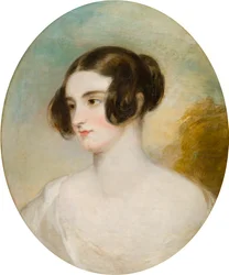 ホンの肖像画。 ヘンリエッタ・マリア・フォレスター、アルバート・コニンガム夫人（1809-1833）、1829-33年頃（キャンバスに油彩）