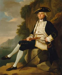 サー・エドワード・ヴァーノン大尉（1723-1794）、18世紀半ば（油彩・キャンバス）