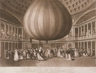 パンテオンの内部、オックスフォード ストリート、ロンドン、1785 年