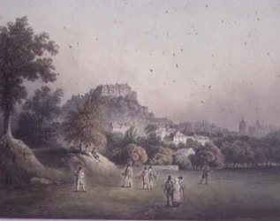 18世紀後半または19世紀初頭のブランツフィールドゴルフリンクスのエジンバラ