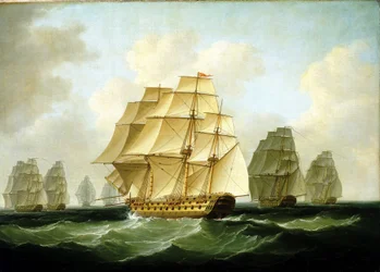 ナポレオン戦争（1803-1815）のエピソード：リチャード・ストラチャン率いる追撃戦、オルテガル岬沖（スペイン）、11月4日
