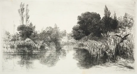 ミル池、1860年。