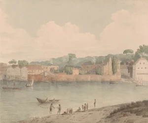 ミルバンクから見たヴォクスホールの階段（1797年7月5日