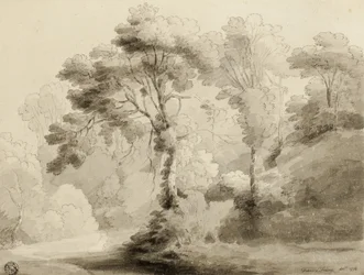 森の風景、1774
