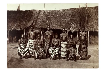 キングジョージの妻、オポボ、ナイジェリアのカラバルの近く、1870年頃（アルブメンプリント）