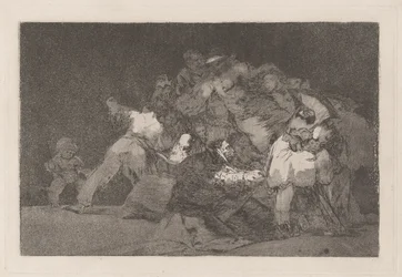 Los disparate (The Proverbs) シリーズの 1 匹の猫と信者のドレスとしても知られる愚か者将軍