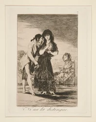 Ni asi la distingue (Even Also He Cannot Make Her Out), pl. ロス カプリチョスから 7