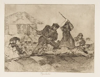 戦争の災害からのプレート28戦争の災害：ラブブル...、1810年に1863年に発行。