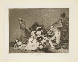 Y son fieras (And They Are Like Wild Beasts), pl. 5 Los desastres de la guerra (The Disasters of War) より