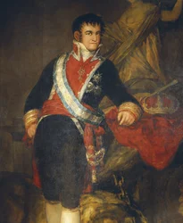Retrato do rei Fernando VII, detalhe