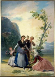 フランシスコ・デ・ゴヤ(1746-1828)の春の絵 19世紀センチ。2.77 x 1.92 m. マドリッド。プラド美術館