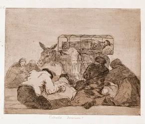 戦争の惨禍：奇妙な献身（下絵からの銅版画