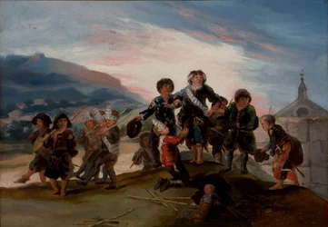 兵隊ごっこをする子供たち、1786年